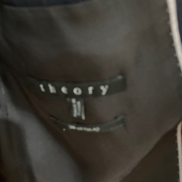 Theory Navy Blue pinstripe Men's Blazer - Picture 3 of 4